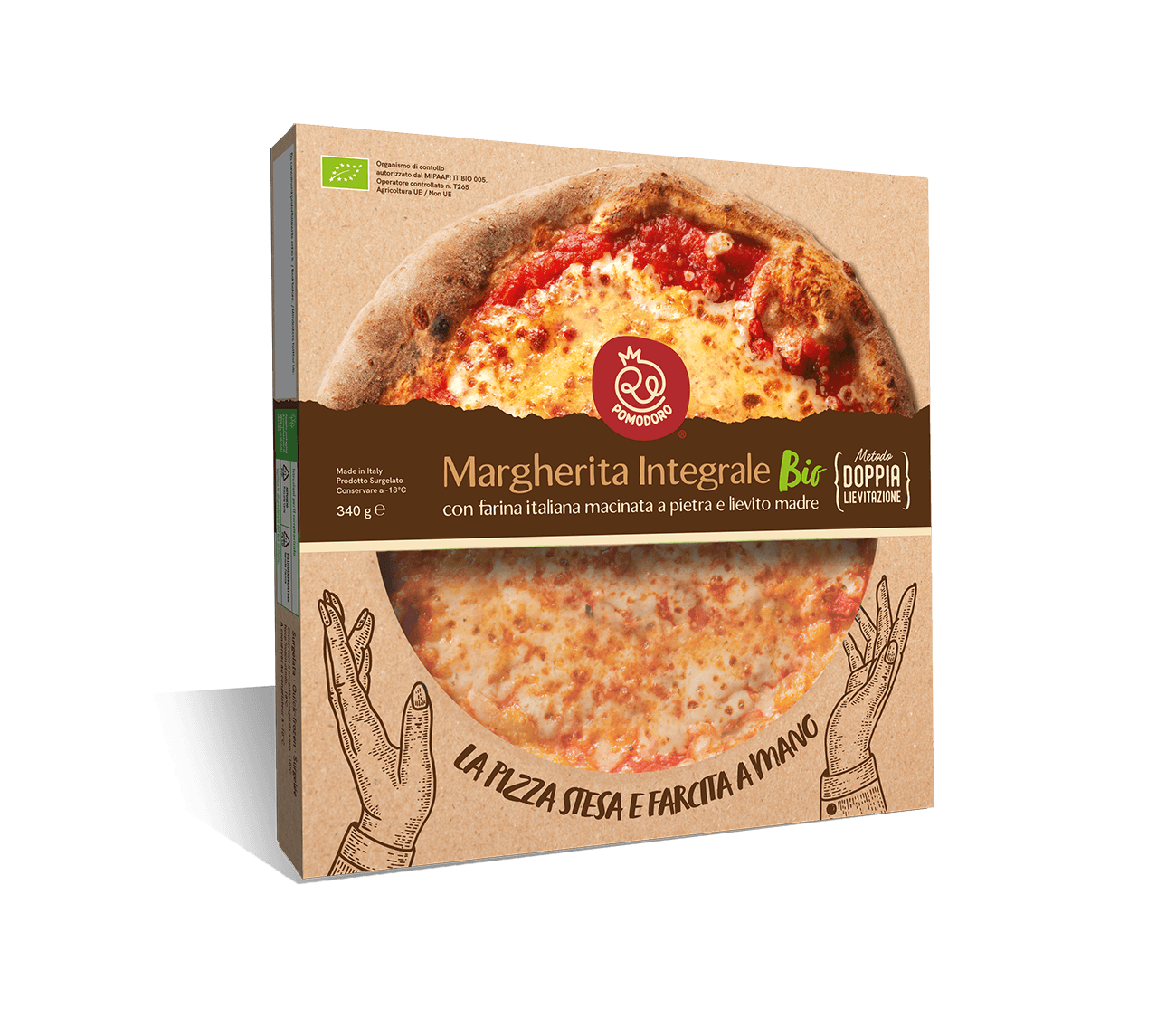 Re Pomodoro Pizza Margherita Integrale Biologica